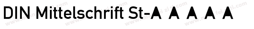 DIN Mittelschrift St字体转换